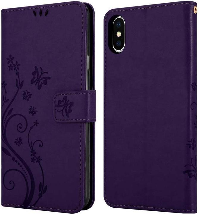 Actual product image Cadorabo Flower Book Cover (Apple iPhone XS)
