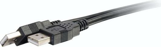 Immagine prodotto C2G Cavo USB 2.0 da A maschio ad A maschio, 1 m - Nero (3,3 piedi) (1 m, USB 2.0)