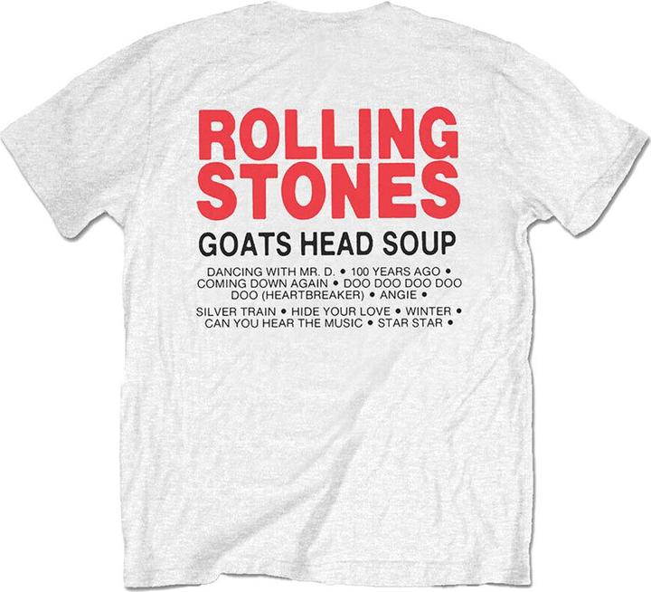 Image du produit The Rolling Stones Adulte tête de chèvre soupe Track List T-shirt (M)