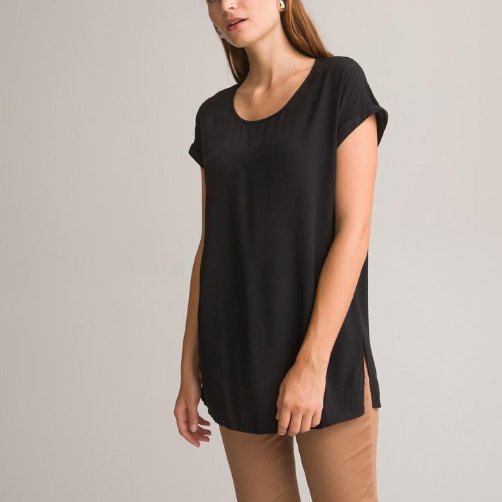 Actual product image Anne Weyburn Tunic shirt with round neckline (44)