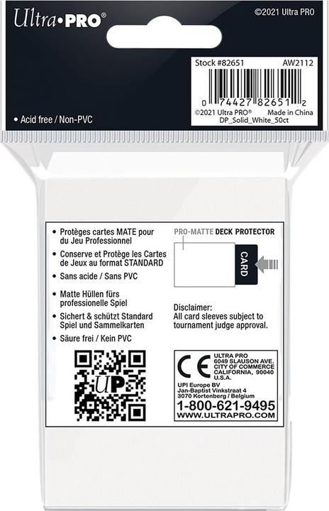 Produktbild Ultra Pro Deck Protector Kartenhüllen