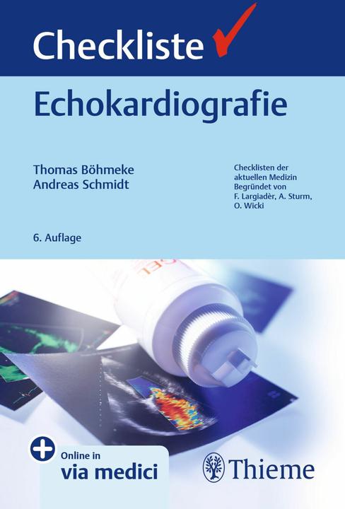 Produktbild Checkliste Echokardiografie (Deutsch, Andreas Schmidt, Thomas Böhmeke, 2024)