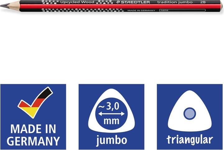 Produktbild Staedtler Tricki Dicki Schreiblern Bleistift 2B2er (2B, 2 x)