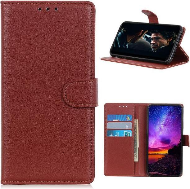 Actual product image MU Classic Litchi Leather Bookcover Series (Samsung Galaxy A42 5G)