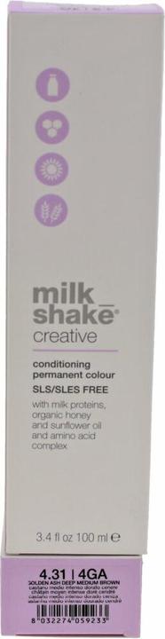Immagine prodotto Milk_Shake Vopsea permanenta Creative 4.314GA, Castaniu Mediu Ciocolata Cu Rom, 100ml