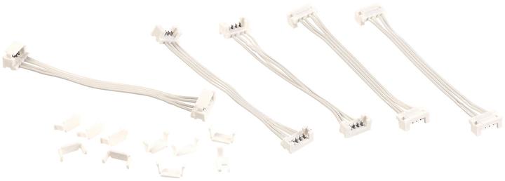 Image du produit Luminea Set de 5 câbles de connexion pour les bandes LED RGB de la série LAC (12 cm)