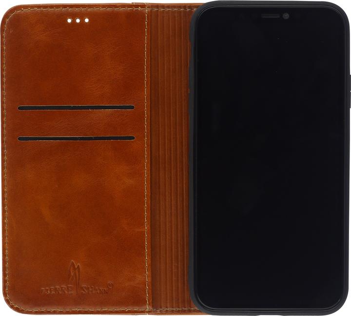 Actual product image Fierre Shann Fourre Flip cuir véritable (Apple iPhone 13 Pro Max)
