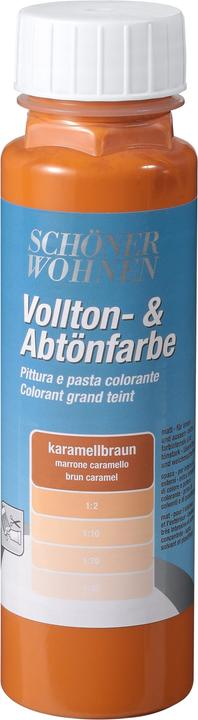 Image du produit Schöner Wohnen Vollton- & Abtönfarbe Karamellbraun 250 ml (Brun caramel, 250 ml)