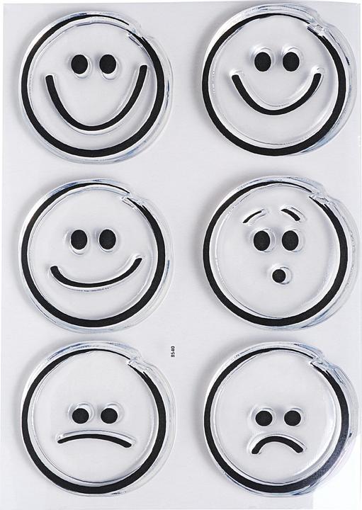 Image du produit Efco Kit de tampons Clear "Emoticons", env. 7,4x10,5cm