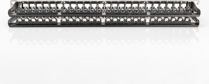 Actual product image Digitus Patch Panel housing 1U for Keystone modules 48-Port 48,3cm 19inch black RAL 9005