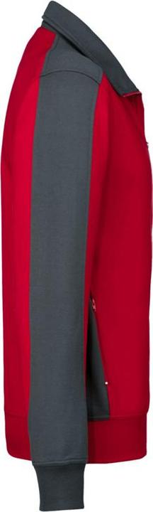 Actual product image Hakro Sweatjacket Contrast Perf red/anthracite size S (S)