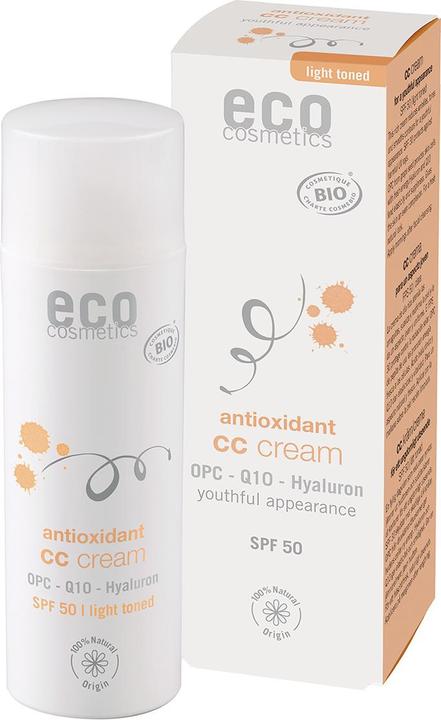 Eco Cosmetics CC Creme getönt hell LSF 50, 50 ml (Hell)