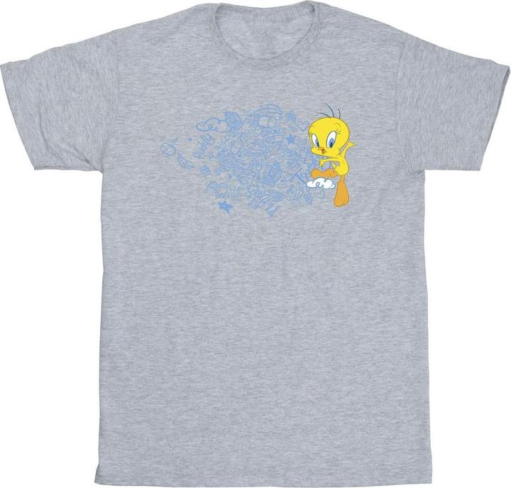 Actual product image Looney Tunes Mens ACME Doodles Tweety T-Shirt (3XL)