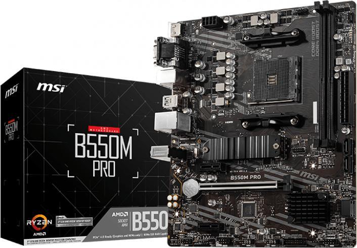MSI B550M PRO (AM4, AMD B550, mATX)