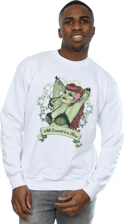 Actual product image Mens Poison Ivy All I want Is A Kiss Sweatshirt (M)