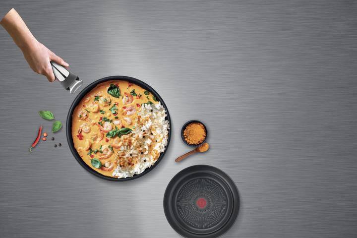 Immagine prodotto Tefal Ingenio Preference On (28 cm, Set di pentole e padelle da cucina, Acciaio inossidabile)
