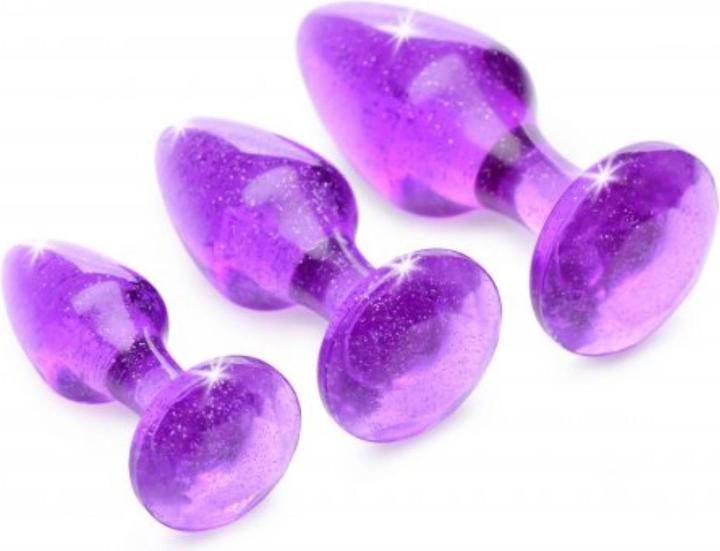 Immagine prodotto XR Brands Set di spine anali Shimmering Gem Purple