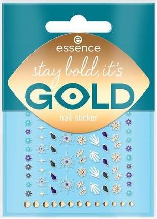 essence Nail Stickers Stay Bold. It's Gold - Nail Decorations (Nagelkleber, Gold)
