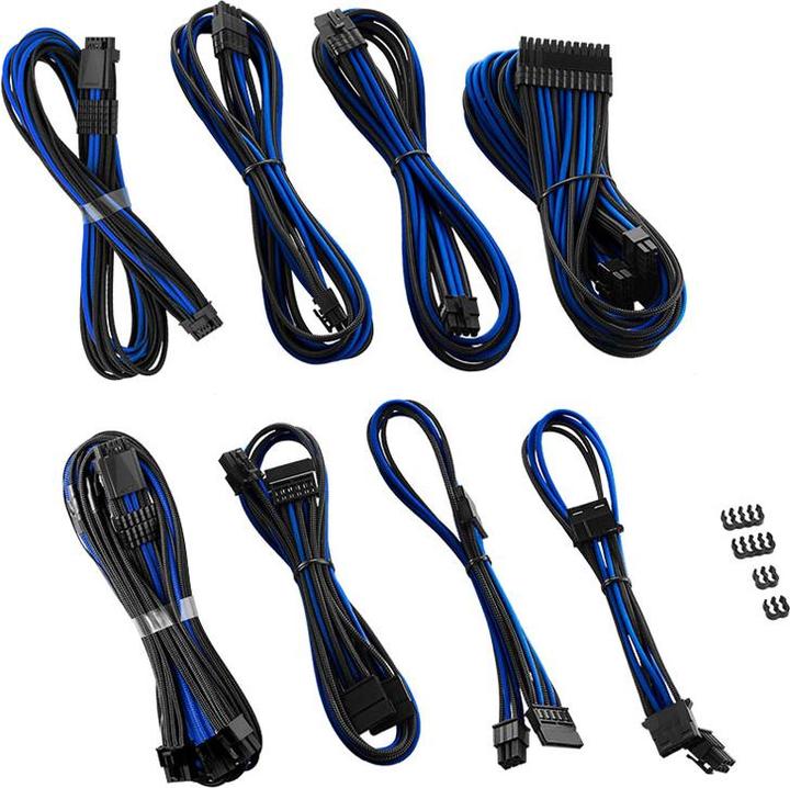 Produktbild CableMod RT-Series Pro ModMesh 12VHPWR Dual Cable Kit für ASUS/Seasonic - schwarz/blau