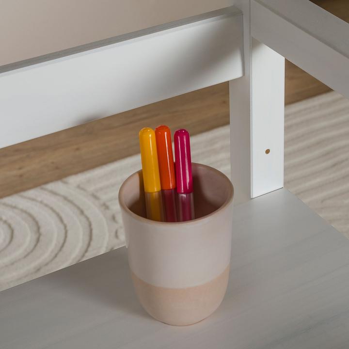 Immagine prodotto IDIMEX Scrivania per bambini SUZA regolabile in altezza in legno massiccio - bianco