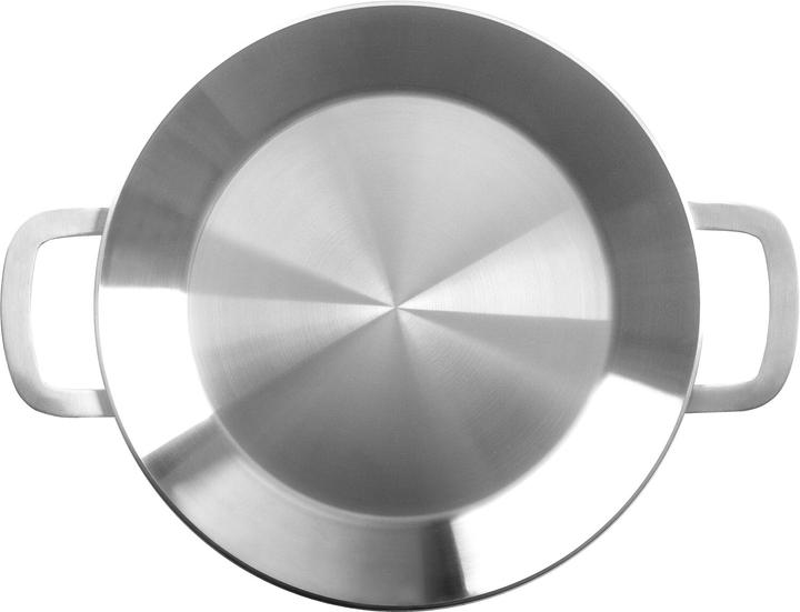 Actual product image Ibili Paella pan Triply Energy 38 cm For traditional Spanish paella, suitable for all hob types (38 cm, Paella pan, Stainless steel)