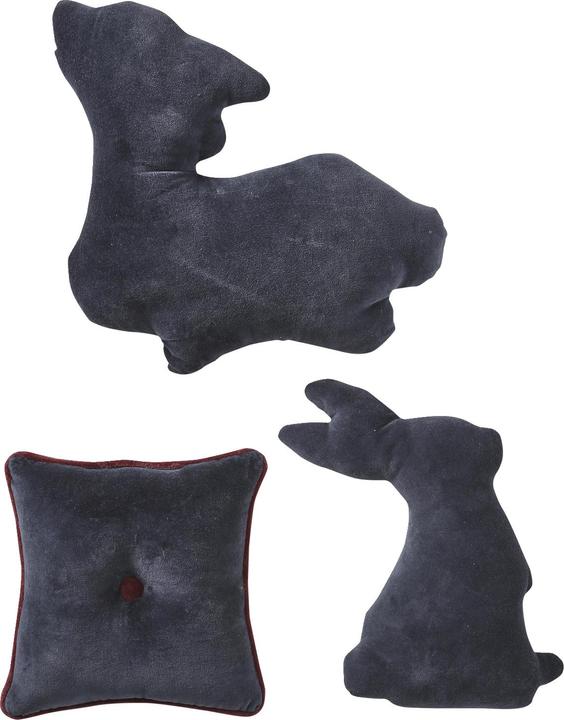 Actual product image Vertbaudet Set of 3 children's room animal cushions MAGIC FOREST (22 x 22 cm)