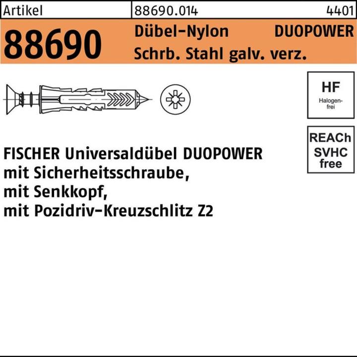 Actual product image Fischer 94626 Unidue UX 10X60 R WH NV (50 pcs.)