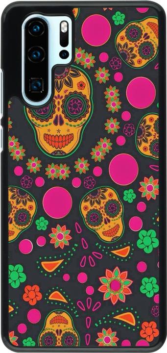 Produktbild PhoneLook Hülle Halloween 22 colorful mexican skulls (Huawei P30 Pro)