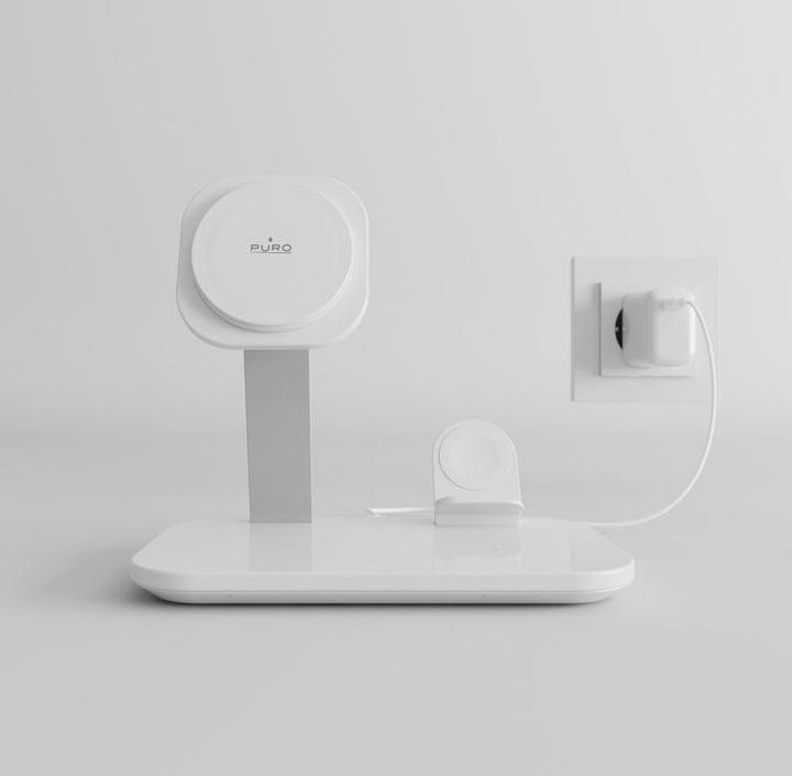 Actual product image SBS Puro Magnetic Wireless Induction Charging Station 3in1 Wireless Charging + M (20 W)