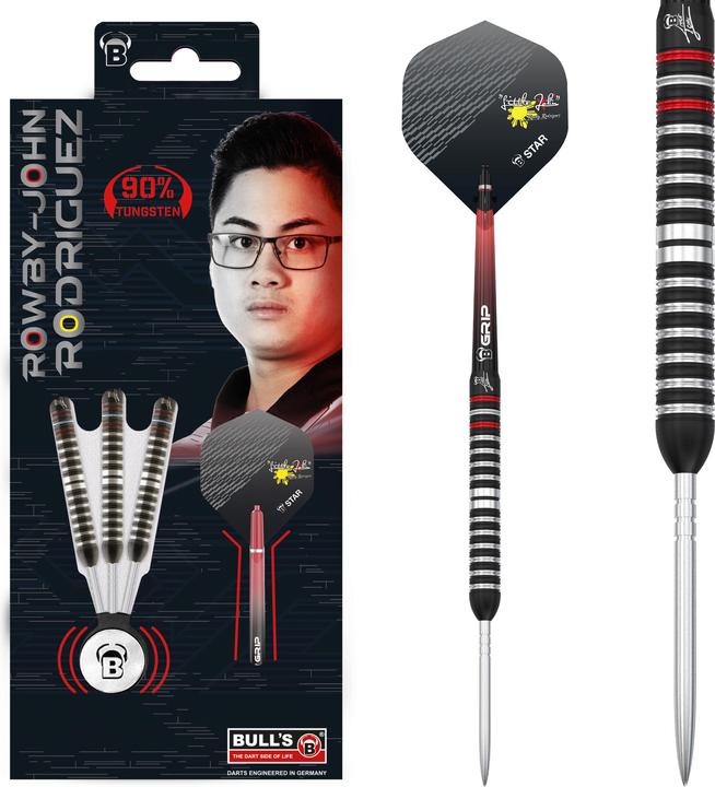 Bull's Rowby-John Rodriguez fléchettes en acier (23 g)