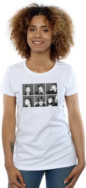Actual product image David Bowie Womens/Ladies Photo Collage Cotton T-Shirt (XXL)