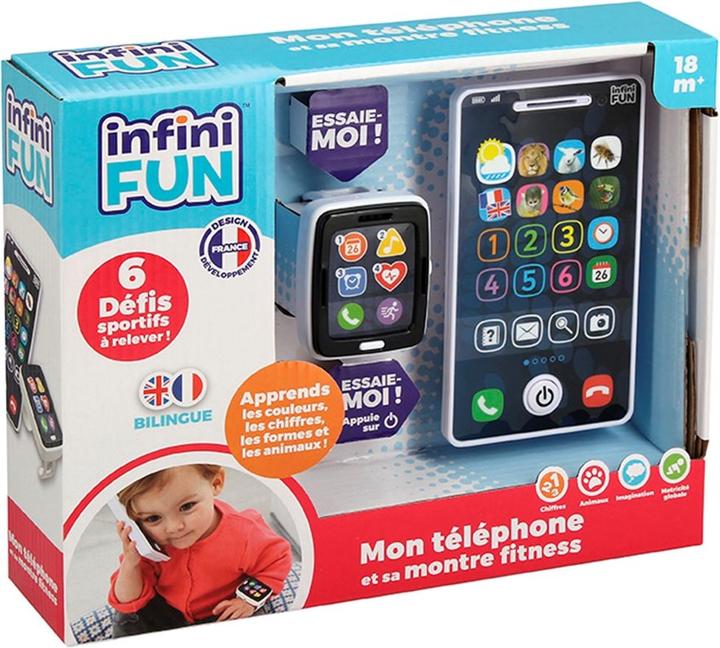 Actual product image KD Toys Mon Téléphone et sa montre (French, English)
