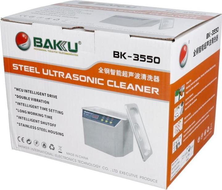 Image du produit Baku Consumables! Ultrasonic Cleaner 35W/50W BK-3550 Digital (40 kHz)