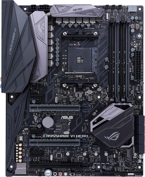 Produktbild ASUS Rog Crosshair Vi Hero Wifi (AM4, AMD X370, ATX)