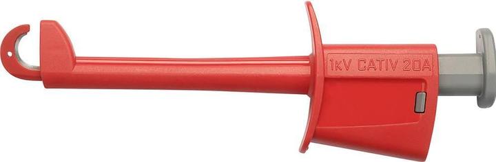Actual product image Schutzinger Schützinger SKPS 8341 Ni / RT Safety clamp test probe socket 4 mm Red (Test prod)