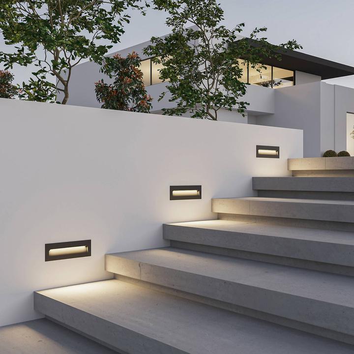 Produktbild Elc Adalina LED-Wandeinbauleuchte, dunkelgrau (680 lm, IP54)