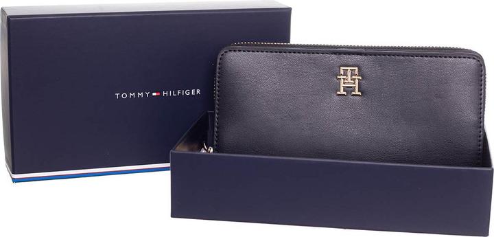 Tommy Hilfiger TH Chic Large Zip Around Wallet Black