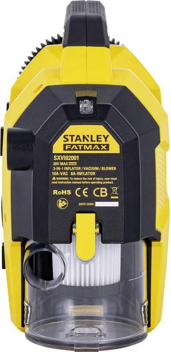 Actual product image Stanley SXVI02001 Akku-Kompressor 10 bar 12 V Adapter zum Betrieb per Kabel, Di