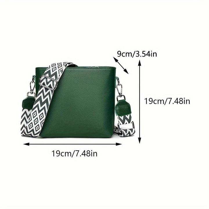 Produktbild Only-Bags.Store Kunstleder Crossbody Umhängetasche, Solid Farbe Messenger Satchel Geldbörse, Casual Fashion