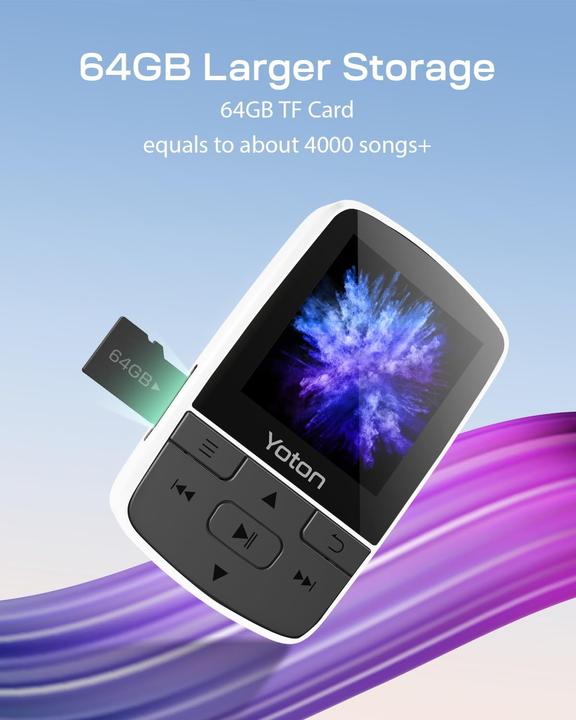 Actual product image Yoton MP3-Player mit Sportclip (64 GB)