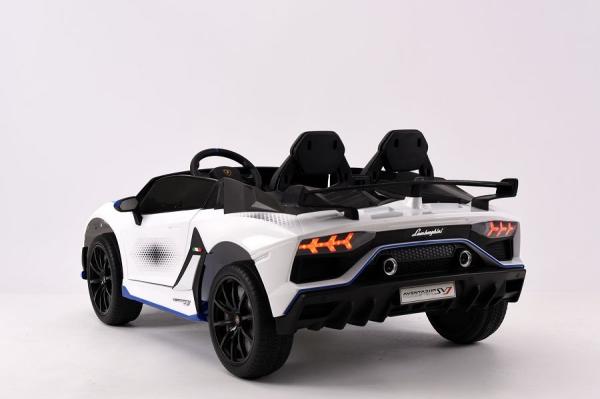 Actual product image Es-toys Electric children's car "Lamborghini Aventador SVJ Xago 2 seater" - licensed -MP3, leather seat (12 V)
