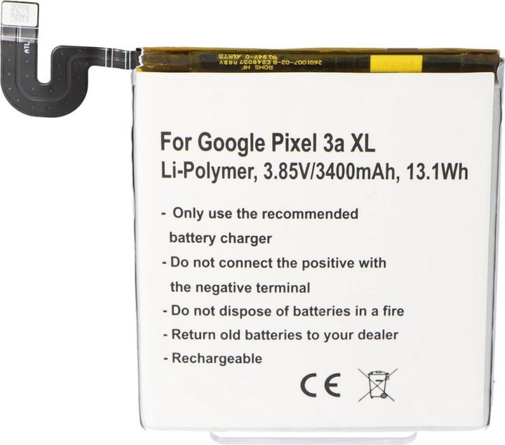 Produktbild AccuCell Akku passend für Google Pixel 3a XL