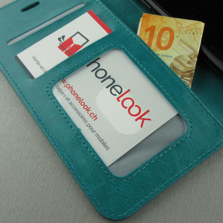 Produktbild PhoneLook Hülle Premium Flip Türkis (Apple iPhone 15 Pro)