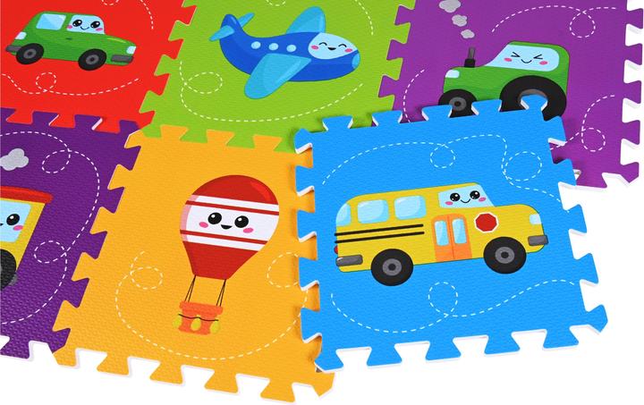 Actual product image Knorrtoys Puzzle mat - "Vehicles"/9 pieces/30 cm (86 x 86 cm)