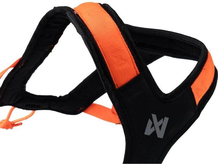 Actual product image Non-Stop Dogwear Non-Stop - Harness Rush - Black/Orange - 7 (7, Dog, General)
