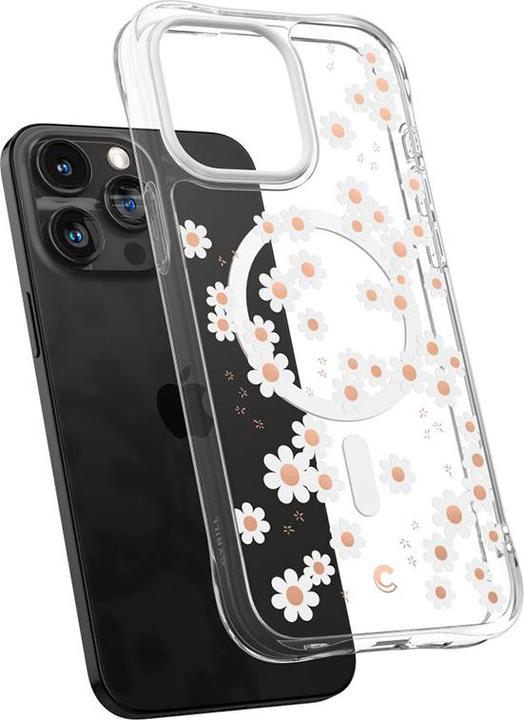 Actual product image Cyrill Cecile MAG iPhone 15 Pro 6.1" Magsafe white daisy ACS06759 (Apple iPhone 15 Pro)