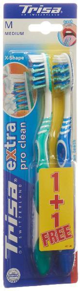 Produktbild Trisa Zahnbürste Extra Duo medium (Mittel, 2 x)