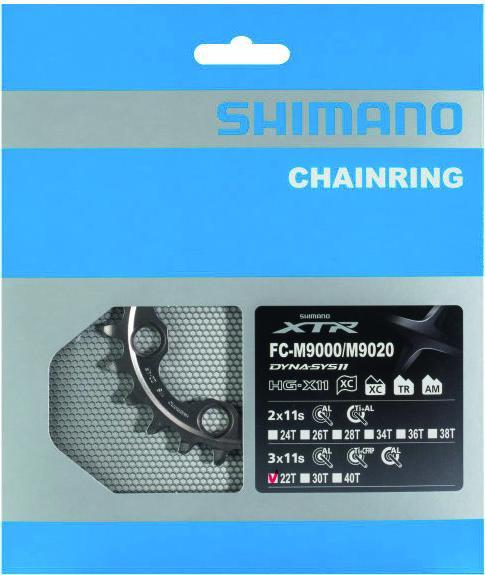 Actual product image Shimano XTR FC-M9020 Chainring 3-speed AR 96 mm (30)