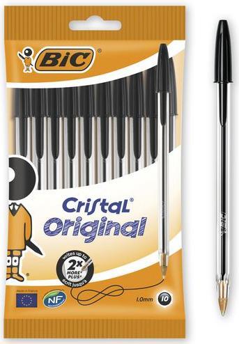 Bic Cristal 10er Beutel (Transparent, 10 x)