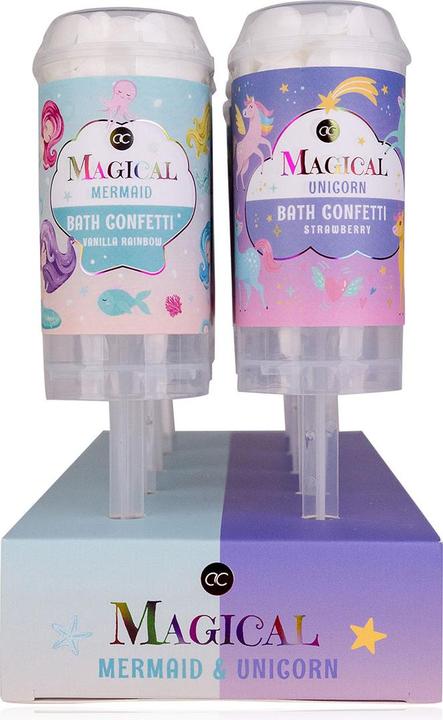Actual product image Accentra MAGICAL UNICORN & MERMAID bath confetti